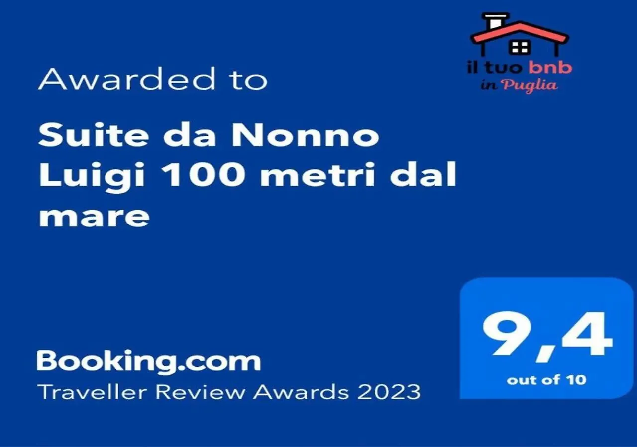 Suite da Nonno Luigi 100 metri dal mare Giovinazzo 0*,